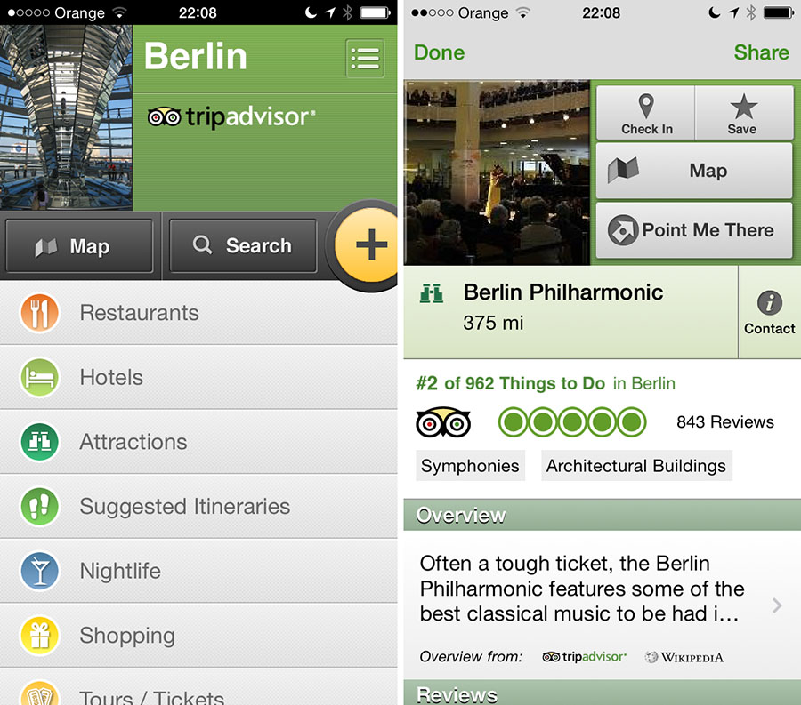 Trip Advisor Offline City Guide